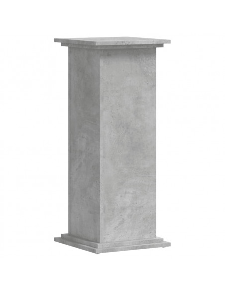 Supporto per Piante Grigio 33x33x80 cm in Legno Multistrato