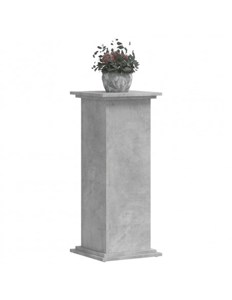 Supporto per Piante Grigio 33x33x80 cm in Legno Multistrato