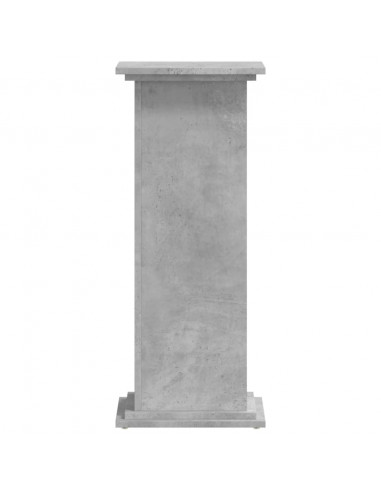 Supporto per Piante Grigio 33x33x80 cm in Legno Multistrato