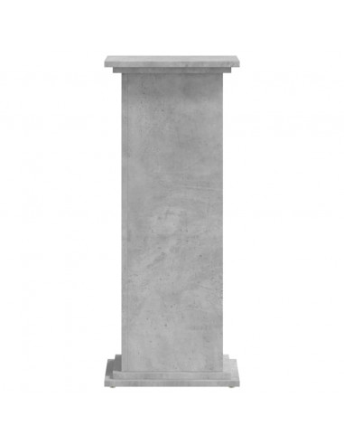 Supporto per Piante Grigio 33x33x80 cm in Legno Multistrato