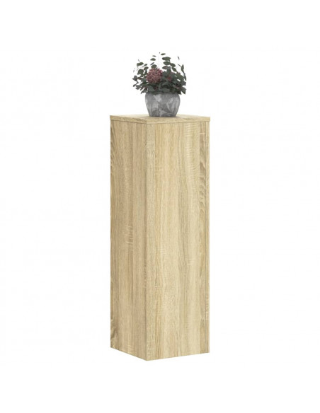 Supporti per Piante 2 pz Rovere 25x25x80 cm in Multistrato