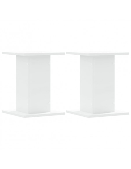 Supporti per Piante 2 pz Bianchi 30x30x40cm Legno Multistrato