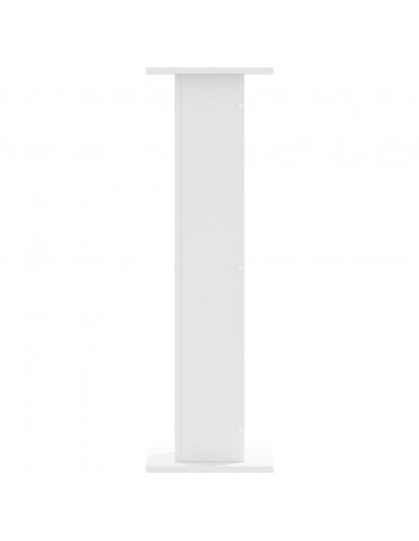 Supporti per Piante 2 pz Bianchi 30x30x95 cm Legno Multistrato