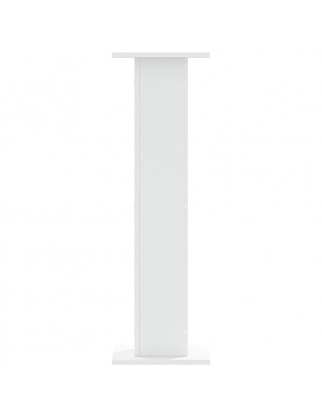 Supporti per Piante 2 pz Bianchi 30x30x95 cm Legno Multistrato