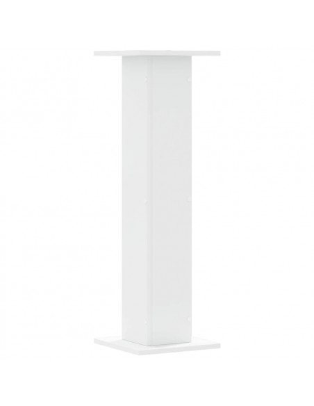 Supporti per Piante 2 pz Bianchi 30x30x95 cm Legno Multistrato
