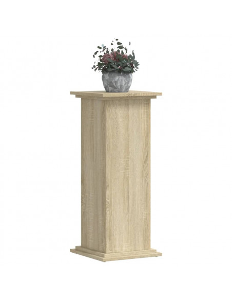 Supporto per Piante Rovere Sonoma 33x33x80 cm Legno Multistrato