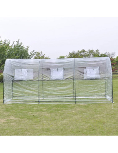 Serra Esterna con Ampia Cabina Portatile per Piante da Giardino