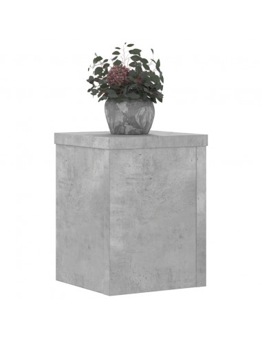 Supporti per Piante 2 pz Grigio 15x15x20 cm Legno Multistrato