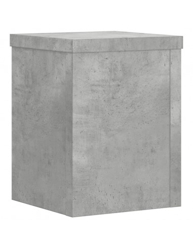 Supporti per Piante 2 pz Grigio 15x15x20 cm Legno Multistrato