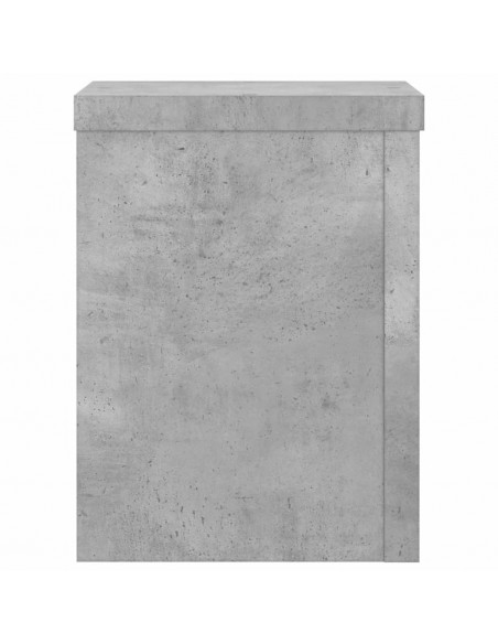 Supporti per Piante 2 pz Grigio 15x15x20 cm Legno Multistrato