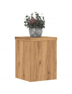 Supporti per Piante 2 pz Rovere 15x15x20 cm in Multistrato 2