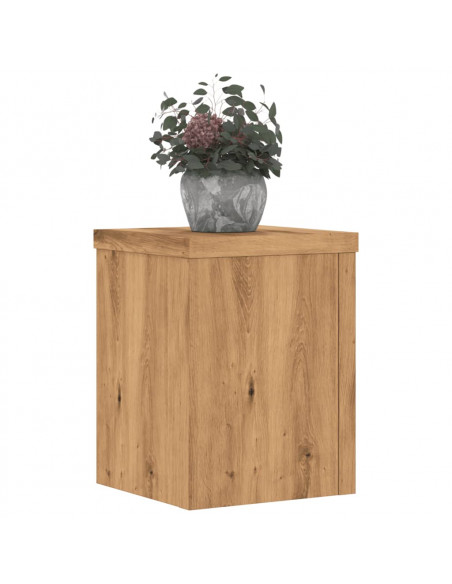 Supporti per Piante 2 pz Rovere 15x15x20 cm in Multistrato