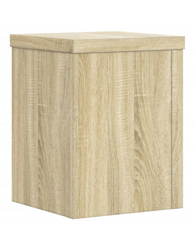 Supporti per Piante 2 pz Rovere 15x15x20 cm in Multistrato