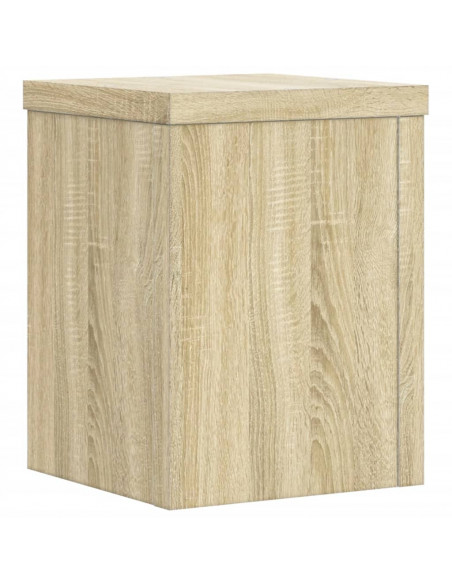 Supporti per Piante 2 pz Rovere 15x15x20 cm in Multistrato