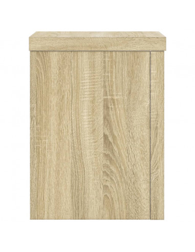 Supporti per Piante 2 pz Rovere 15x15x20 cm in Multistrato