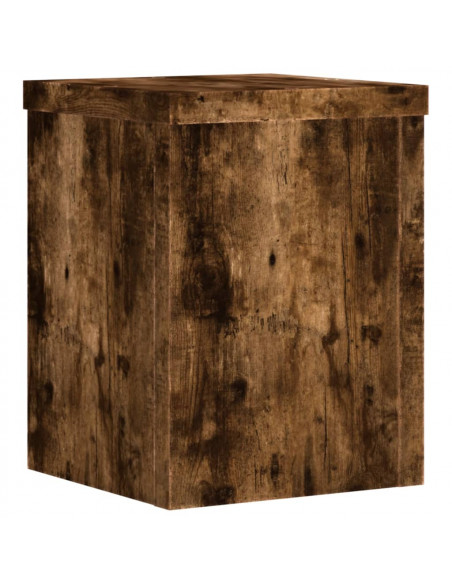 Supporti per Piante 2 pz Rovere 15x15x20 cm Legno Multistrato