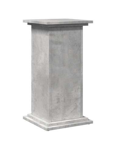 Espositore con Portaoggetti Grigio Cemento 31x30x60 Truciolato