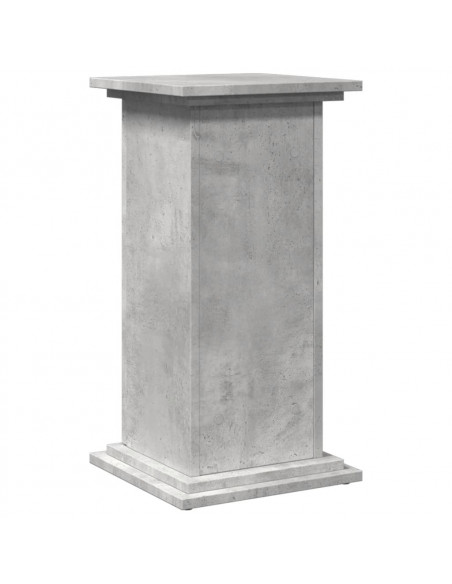 Espositore con Portaoggetti Grigio Cemento 31x30x60 Truciolato