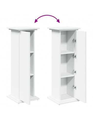 Supporto Espositivo Portaoggetti Bianco 31x30x90 cm Truciolato