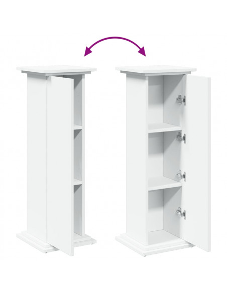 Supporto Espositivo Portaoggetti Bianco 31x30x90 cm Truciolato