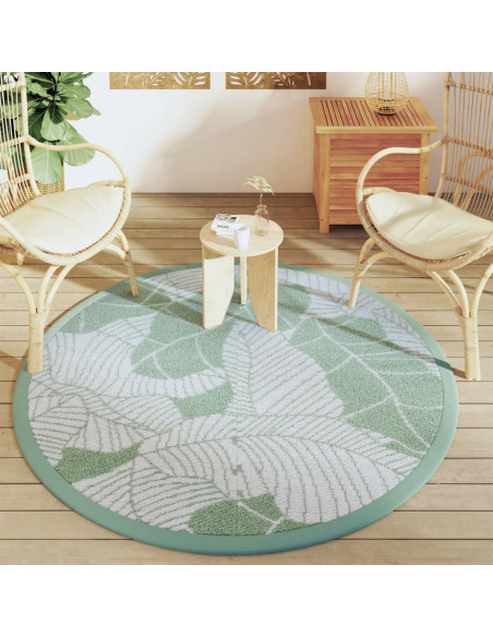 Tappeto da Esterno Verde Ø160 cm in PP