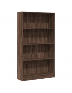 Libreria Rovere Marrone 80x24x143 cm in Legno Multistrato 2