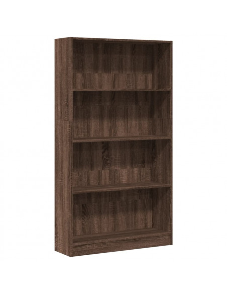 Libreria Rovere Marrone 80x24x143 cm in Legno Multistrato