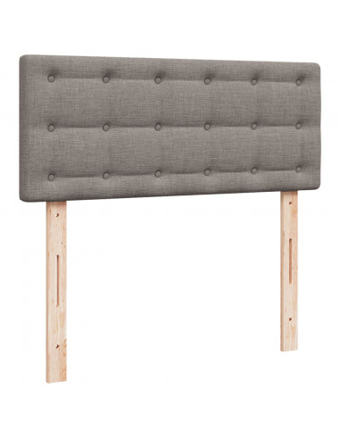 Giroletto a Molle con Materasso Tortora 120x190 cm in Tessuto