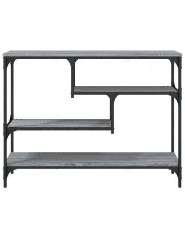 Tavolino Consolle Grigio Sonoma 100x30x75 cm Legno Multistrato