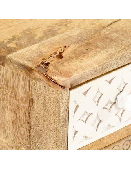 Mobile Porta TV 120x30x40 cm in Legno Massello di Mango