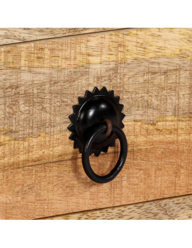 Mobile Porta TV 120x30x40 cm in Legno Massello di Mango