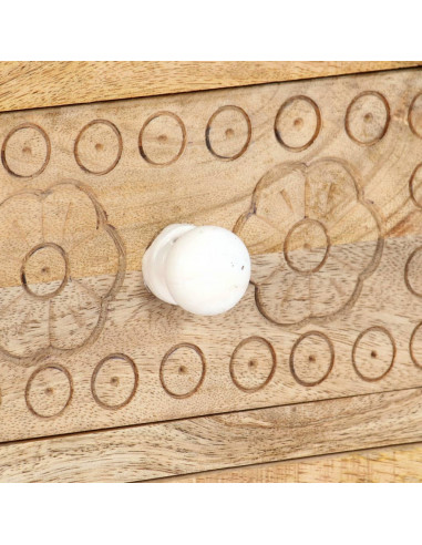 Mobile Porta TV 120x30x40 cm in Legno Massello di Mango