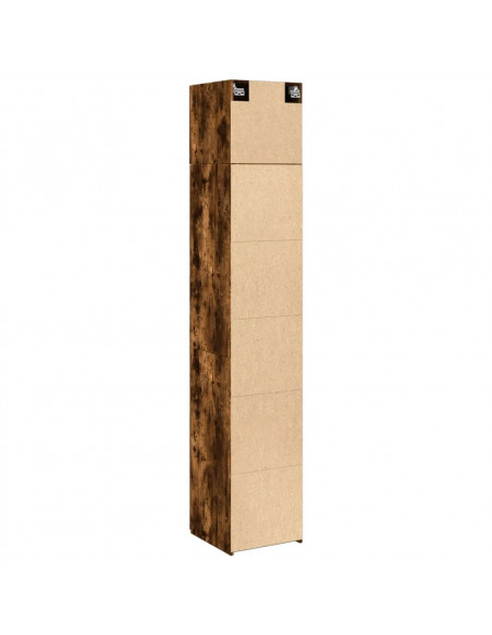 Mobile Sottile Rovere Fumo 40x42,5x225 cm in Truciolato