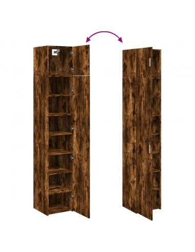 Mobile Sottile Rovere Fumo 40x42,5x225 cm in Truciolato