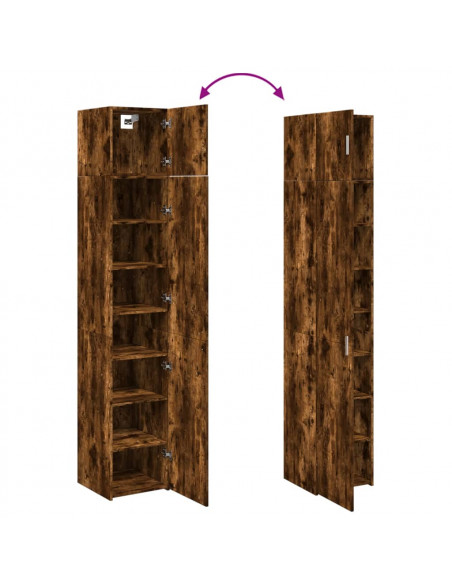 Mobile Sottile Rovere Fumo 40x42,5x225 cm in Truciolato