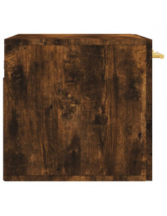 Mobile a Parete Rovere Fumo 60x36,5x35 cm in Legno Multistrato 2