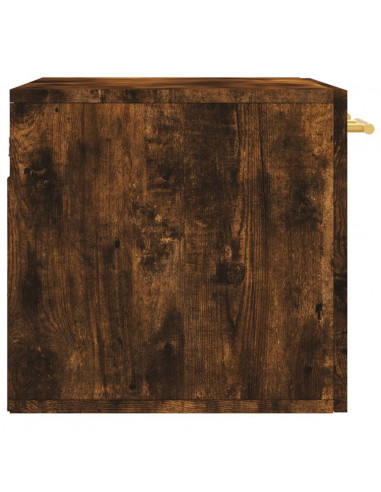 Mobile a Parete Rovere Fumo 60x36,5x35 cm in Legno Multistrato