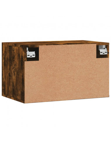 Mobile a Parete Rovere Fumo 60x36,5x35 cm in Legno Multistrato