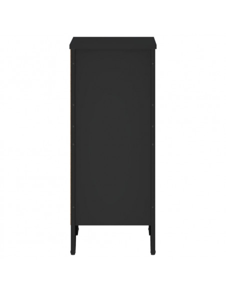 Libreria Nera 50x31x74,5 cm in Legno Multistrato