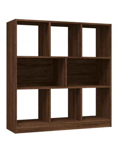 Libreria Rovere Marrone 97,5x29,5x100 cm in Legno Multistrato