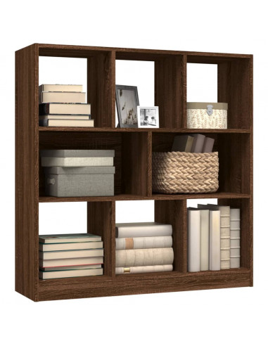 Libreria Rovere Marrone 97,5x29,5x100 cm in Legno Multistrato