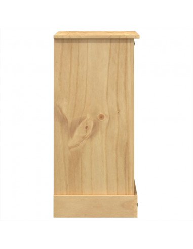 Cassettiera Corona 80x43x91 cm in Legno Massello di Pino