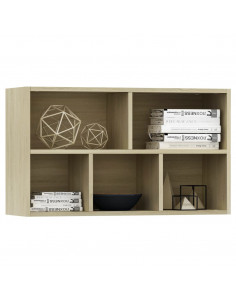 Libreria/Credenza Rovere Sonoma 50x25x80 cm Legno Multistrato 2