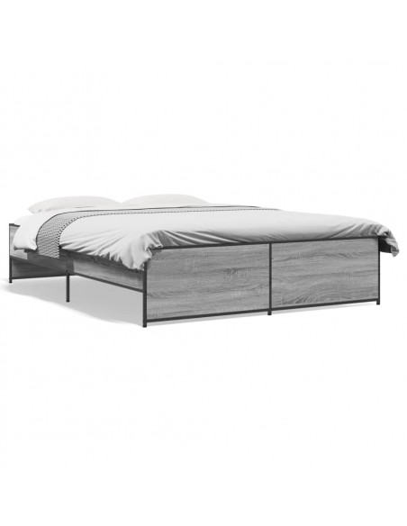 Giroletto Grigio Sonoma 140x200 cm in Legno Multistrato Metallo