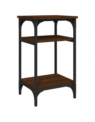 Tavolino Rovere Marrone 35x30x60 cm in Legno Multistrato