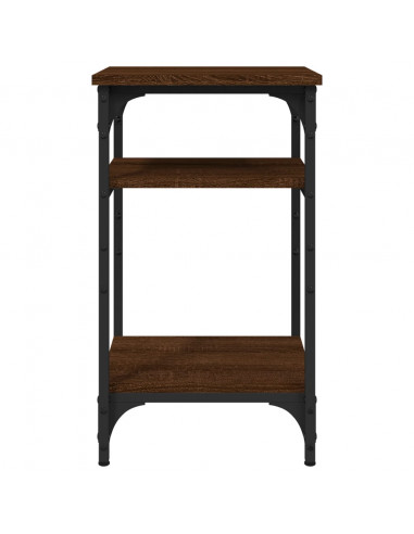 Tavolino Rovere Marrone 35x30x60 cm in Legno Multistrato