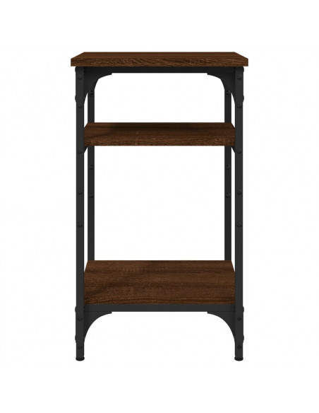 Tavolino Rovere Marrone 35x30x60 cm in Legno Multistrato