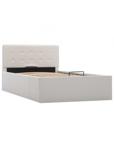 Giroletto con Contenitore Idraulico Bianco Similpelle 90x200cm