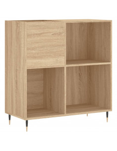 Mobile Porta Dischi Rovere Sonoma 84,5x38x89 Legno Multistrato 2