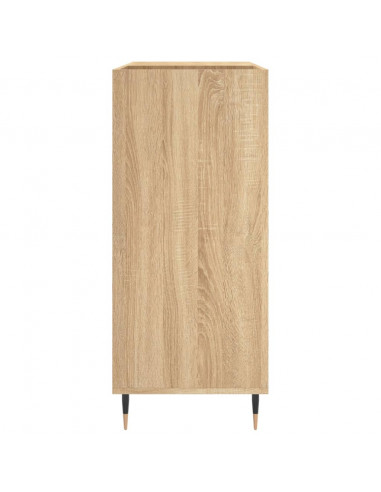 Mobile Porta Dischi Rovere Sonoma 84,5x38x89 Legno Multistrato